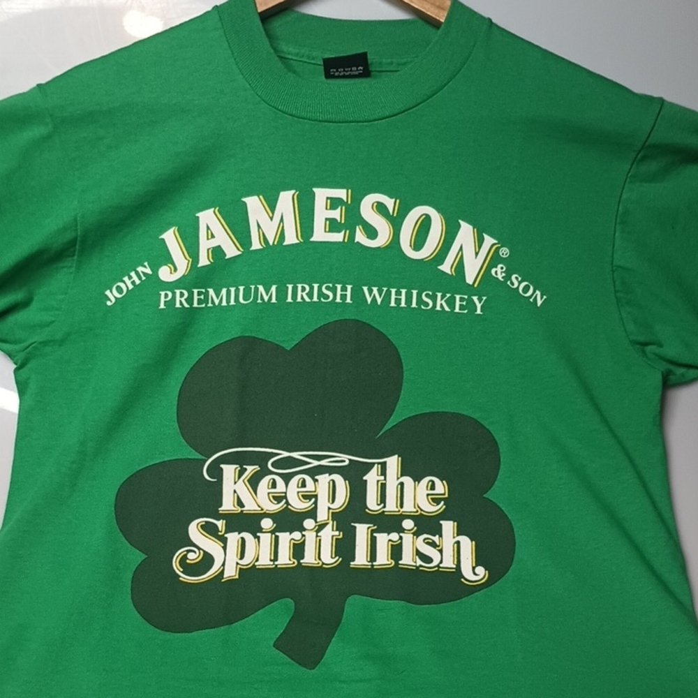 Vintage Single Stitch Jameson Irish Whiskey T Shirt Size L